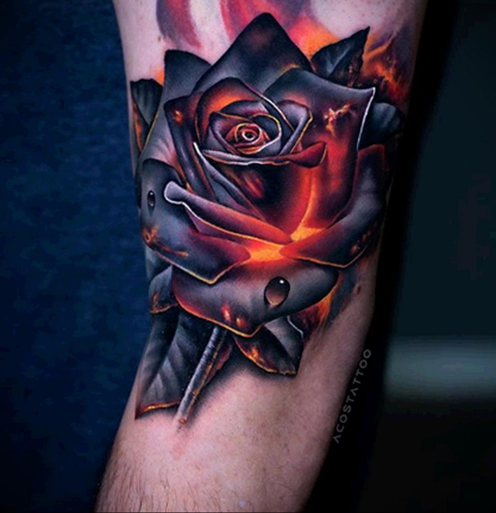 Przykładowe zdjęcie tatuażu z różą na Walentynki ze strony 10