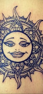 Zdjęcie tatuażu ze słońcem 02.05.2020 №140 -sun tattoo-