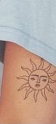 Zdjęcie tatuażu ze słońcem 02.05.2020 №125 -sun tattoo-