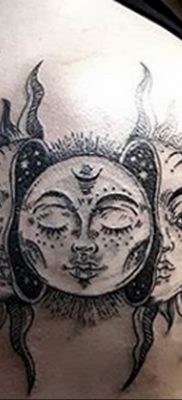 Zdjęcie tatuażu ze słońcem 02.05.2020 №124 -sun tattoo-
