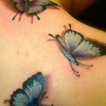 3D pillangó tetoválás
