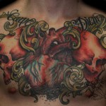 Tatuaże na piersi dla mężczyzn 1