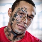 csillag tetoválások és minták az arcon