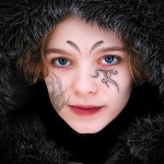 lány arc tetoválás