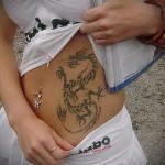 drvcon татуировка на корема за момичета