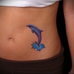 татуировка делфин
