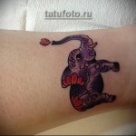 old school elefánt tetoválás