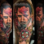 tetoválás old school portré