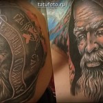 Portré tetoválás a realizmus stílusában