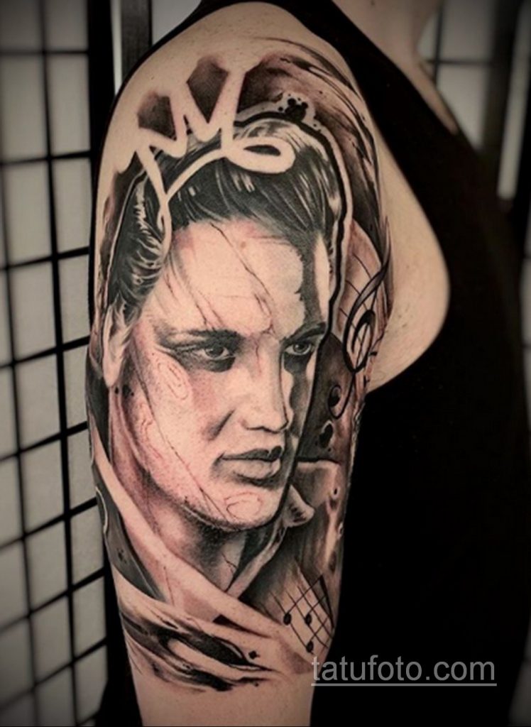 Zdjęcie tatuażu z Elvisem Presleyem 15.08.2020 №019 -Tatuaż Elvisa Presleya-