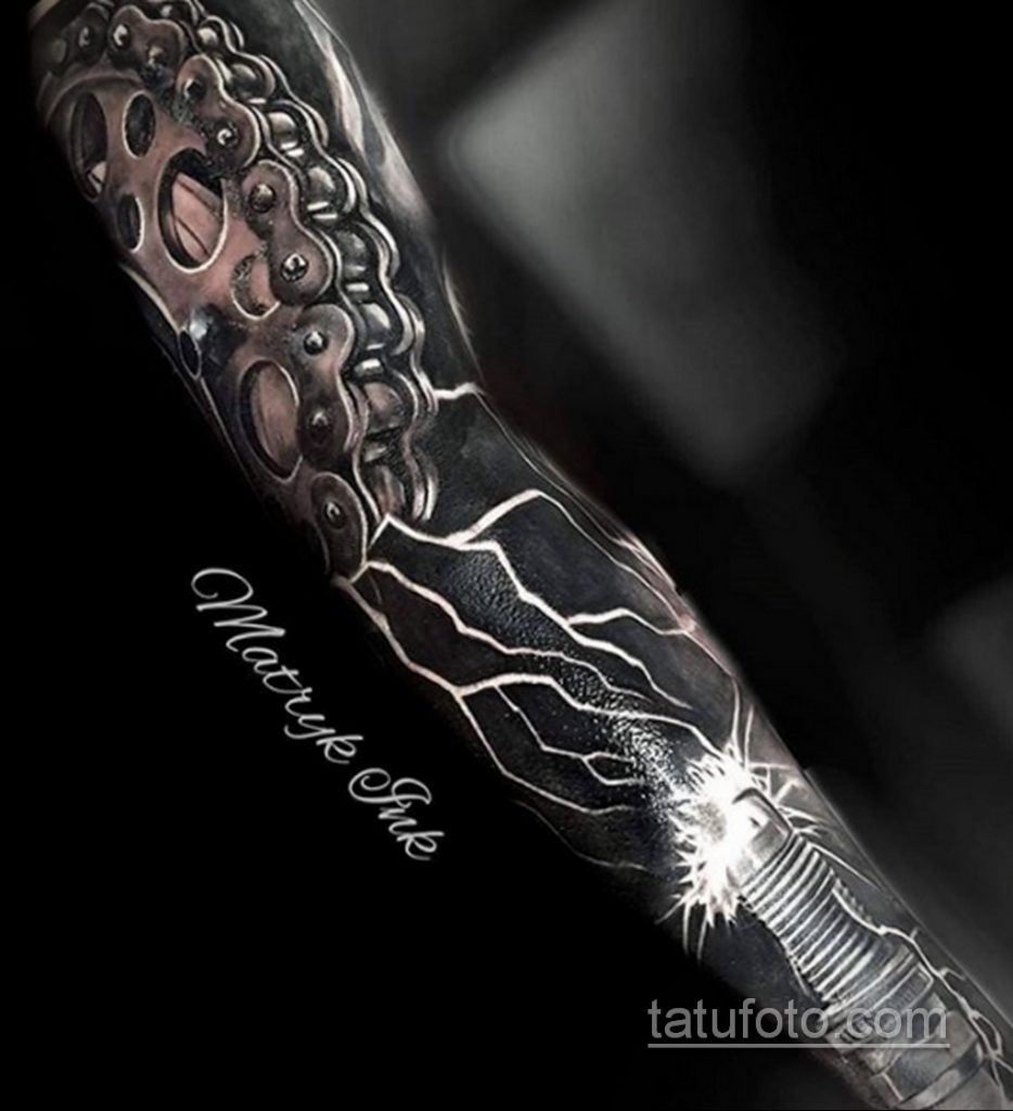 صورة وشم بدراجة نارية 08/29/2020 №002-وشم موتو-