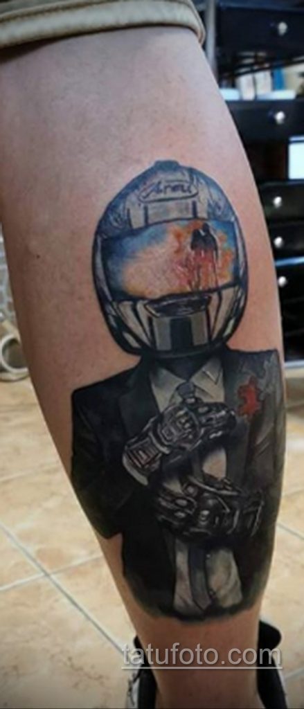 صورة وشم بدراجة نارية 08/29/2020 №035-وشم موتو-