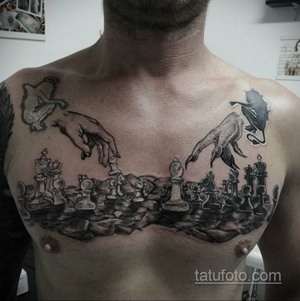 Zdjęcie tatuażu z szachami 20.07.2020 №051 -tatuaż szachowy-