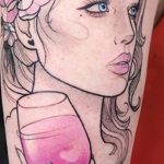 Zdjęcie tatuażu z winem 02.07.2020 №011 -tatuaż na wino-