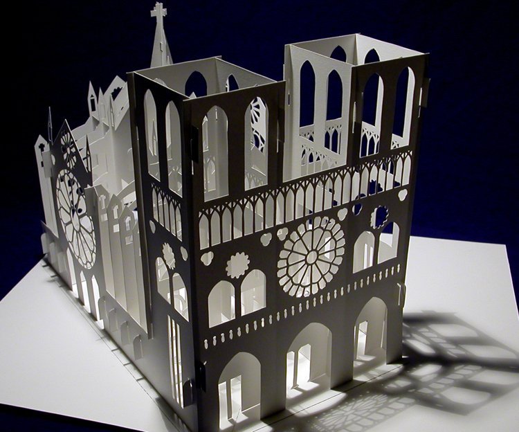 Katedrála architektúry Kirigami