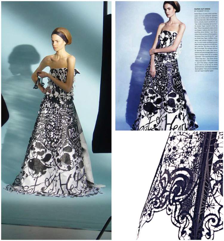 Kirigami šaty Vogue