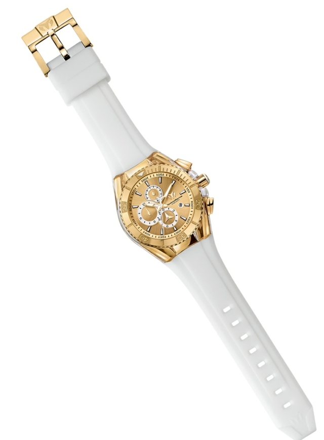 pozlátené displej ručné hodinky ženy muži biely náramok