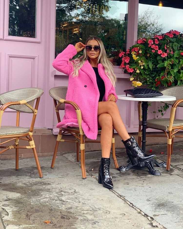 Kombinácia trendov jesennej obuvi Teddy Coat 2020