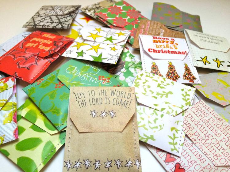 čajové darčeky vianočné vrecká na čaj navrhnite svoj vlastný nápad