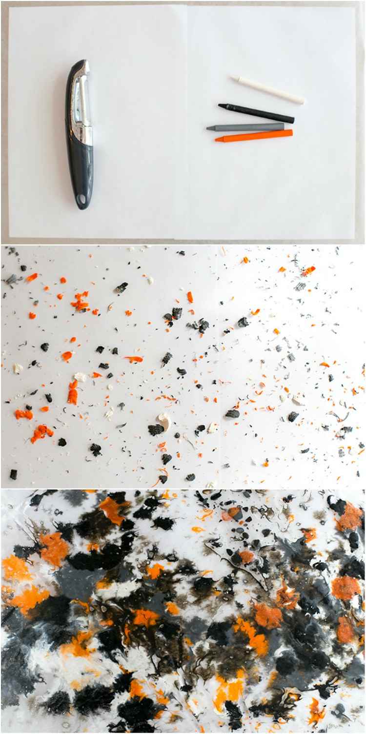 drotár na čajové sviečky deti halloween voskové pastelky shcmelzen