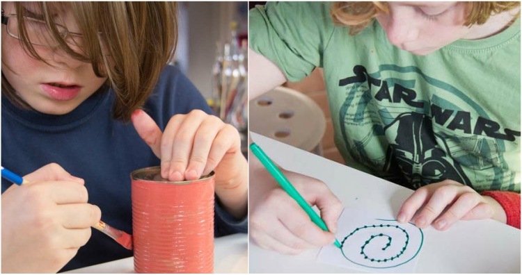 čajová sviečka drotár deti plechovky motív lampáša