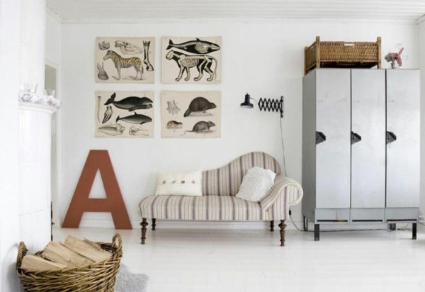 Hnedý a biely interiér spálne teenagerov