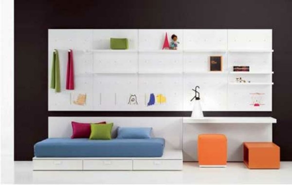 akcenty čiernobielej miestnosti