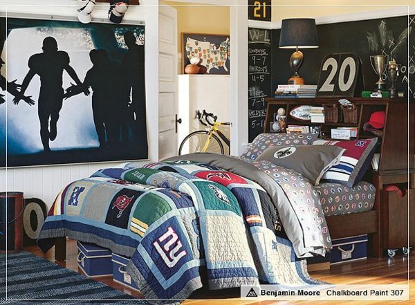 Plagátová nástenná izba pre teenagerov