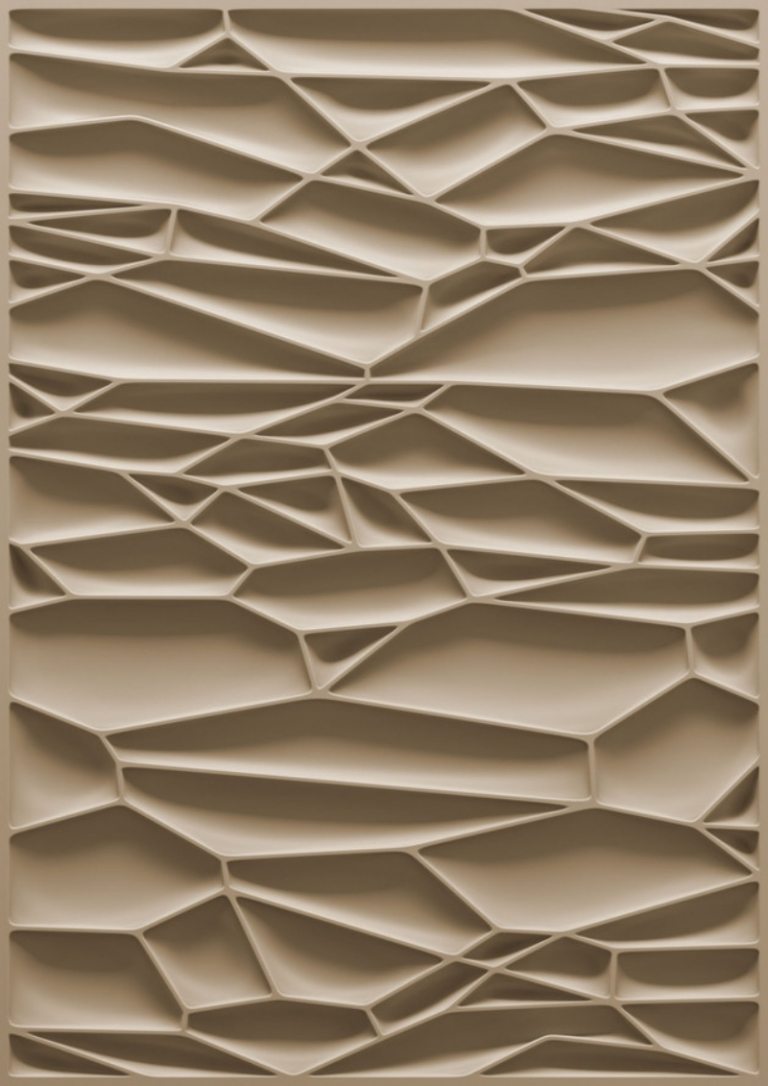 geometrická štruktúra - Dry od Marcela Wandersa koberec-design-sucho-marcel-putuje-sucha-struktura-geometricko-béžovo-svetlá