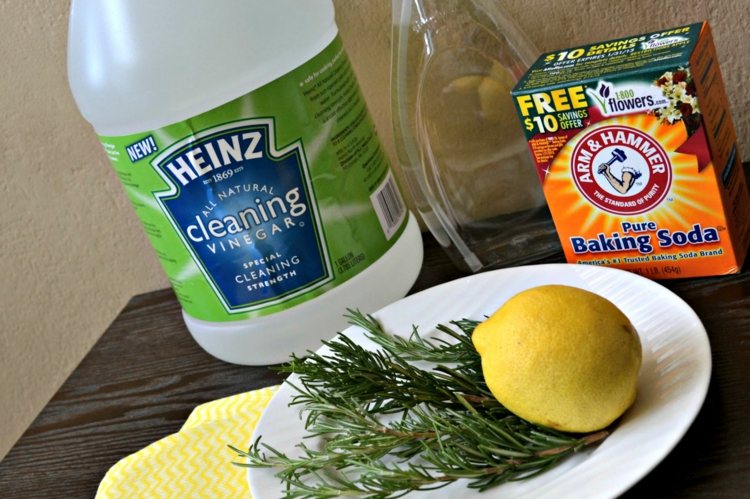 čistenie kobercového octového roztoku-citrón-prášok do pečiva-stimulácia-lacné