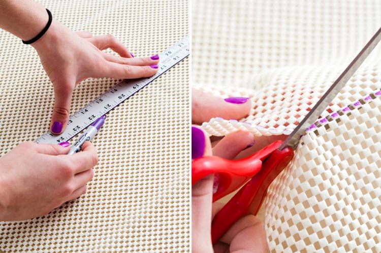 Vyrobte si vlastné pravítko na strihanie kobercov-podložky-nožnice