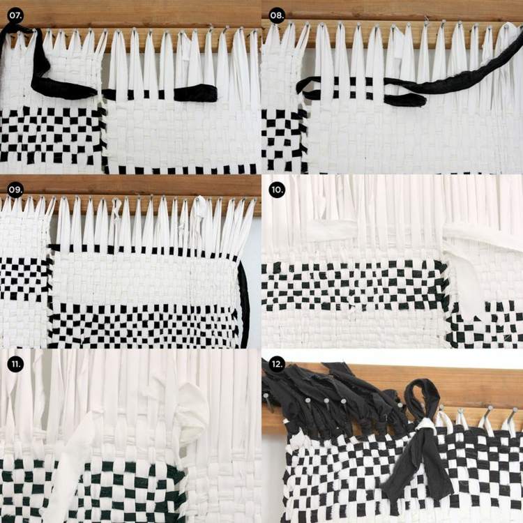 koberec-urob si sám-čierno-biele-návod na tkanie-urob si sám