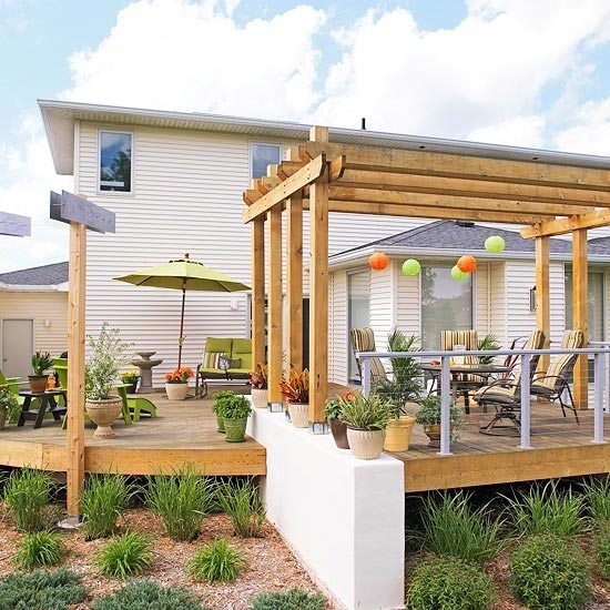 Kombinované terasové zábradlie z kovového dreva