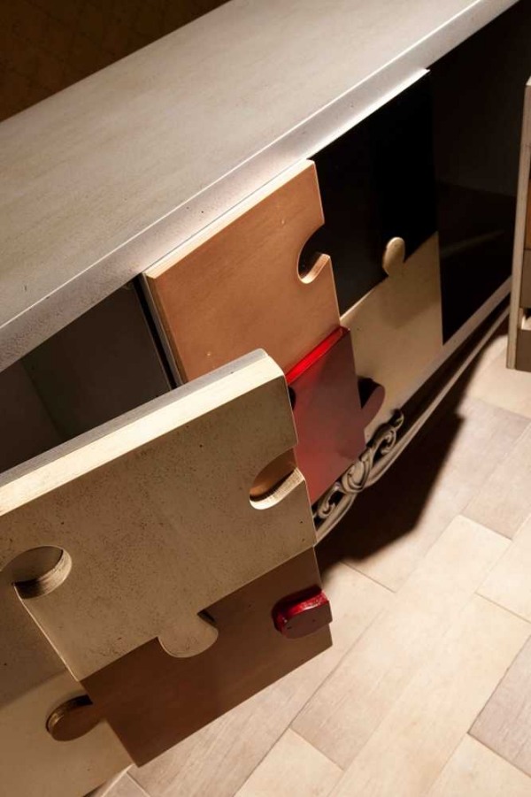 Dizajn inšpirovaný logickou hrou Lola glamour sideboard