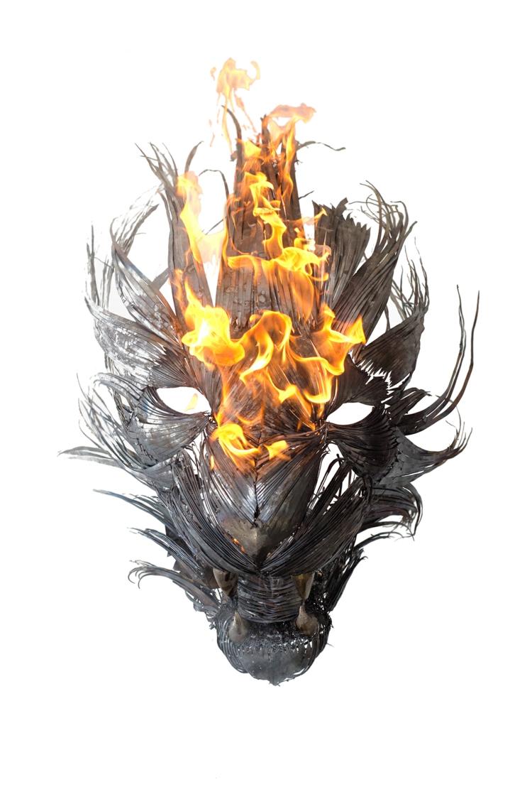 Sochy zvierat vyrobené z kovu - Socha horiaceho tigra zvieracie sochy vyrobené z kovového tigrího ohňa výtvarná myšlienka