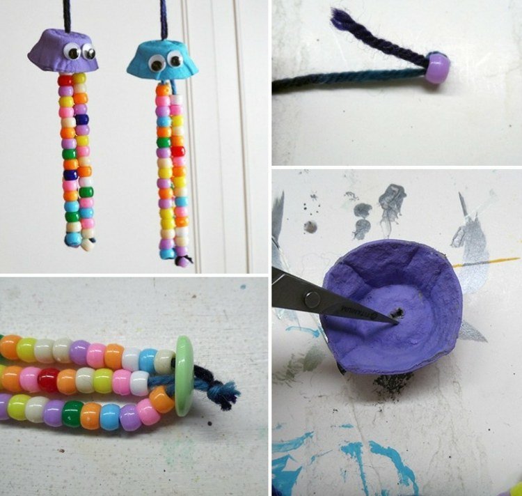 škatuľky na vajíčka-jednoduché-medúzy-korálky-dizajn-farebné-farby