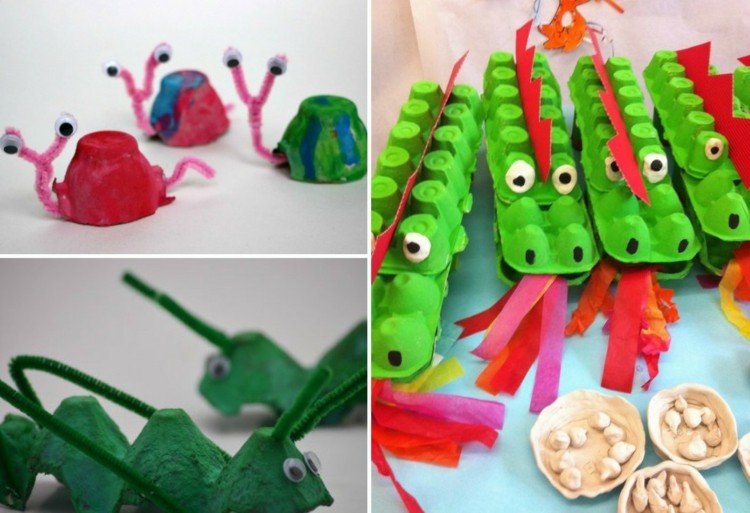 škatuľky drotár-vajíčko-krokodíl-slimák-ľahké-kobylka-kriket