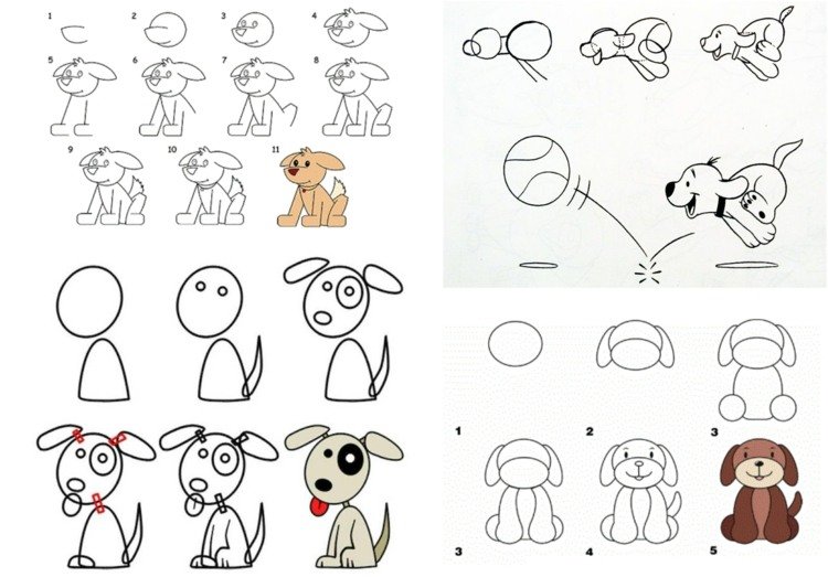 Pokyny na maľovanie pre rôznych psov - strávte kreatívne popoludnia s deťmi
