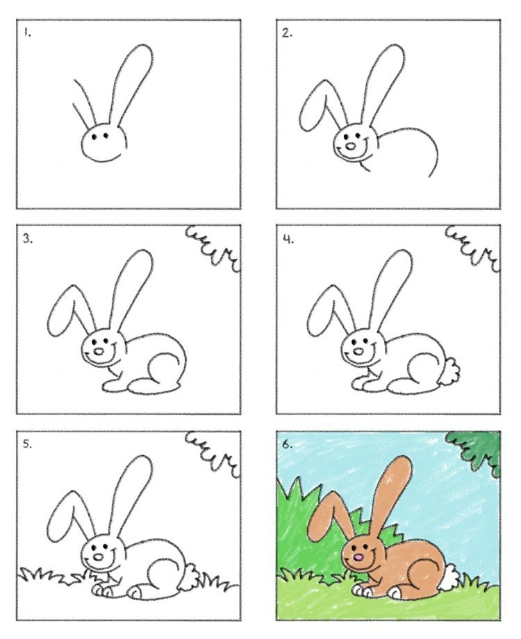 Zajačik na lúke s ovisnutým uchom