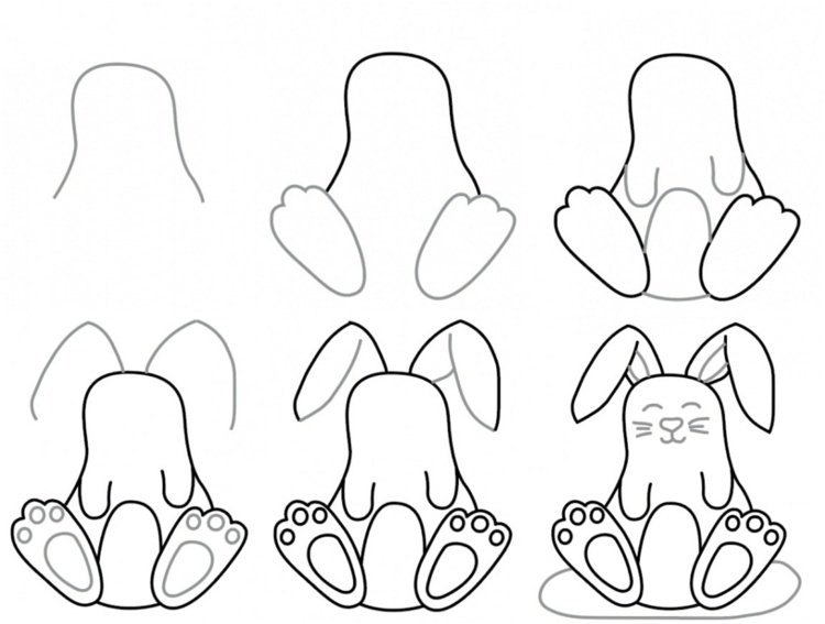 Na Veľkú noc namaľujte sediaceho zajačika so skladacími ušami
