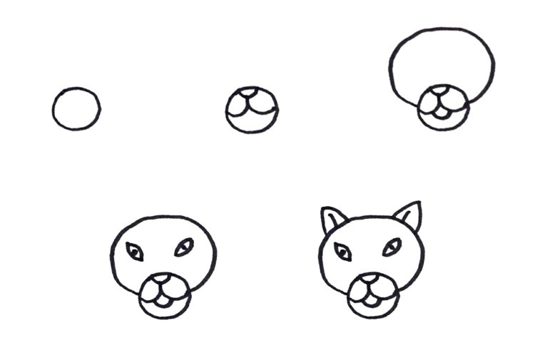 Nakreslite hlavu pantera alebo pumy a vymaľujte džungľu