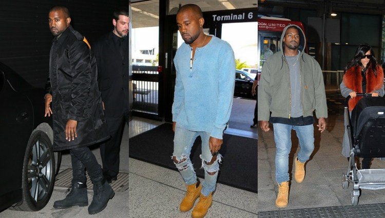 timberland topánky štýlové oblečenie hviezdy kanye west