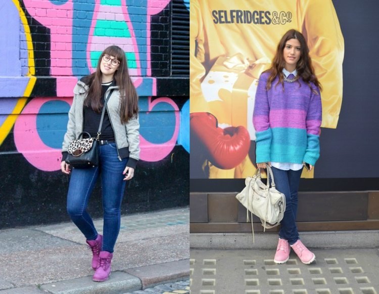 Timberland Topánky v štýle ružovej farby