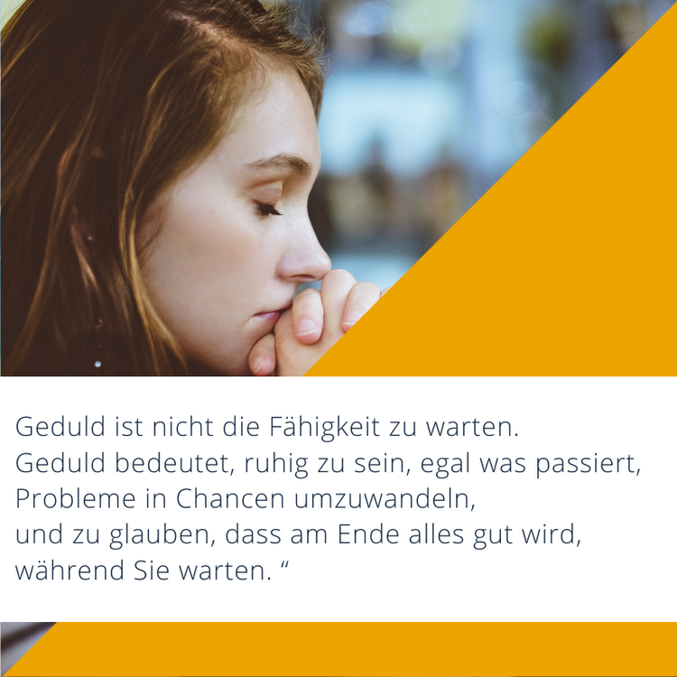 trpezlivosť hovorí, že zostaň na konci pozitívny, všetko bude v poriadku