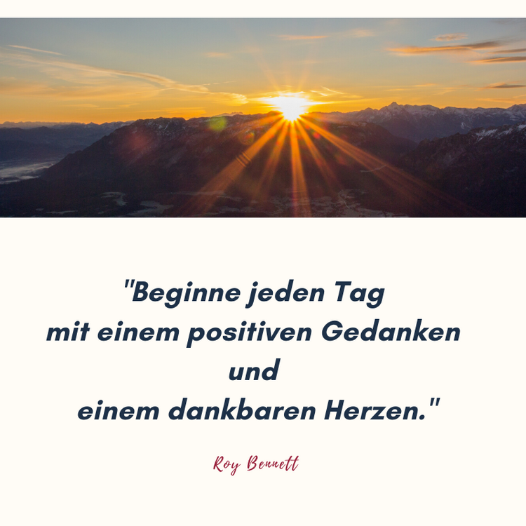 zostaňte pozitívnymi výrokmi, začnite každý deň pozitívnou myšlienkou