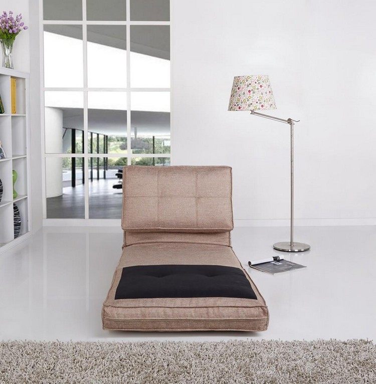 Stolička do detskej izby-kreslo na spanie-skladací matrac-béžová-odnímateľný-poťah