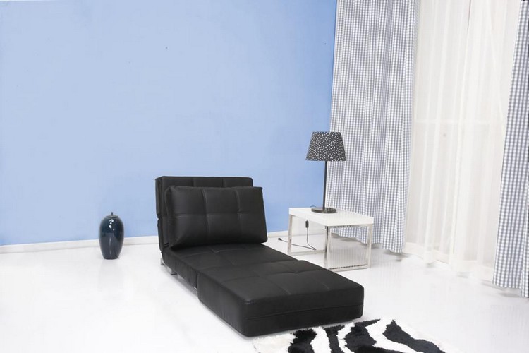 kreslo-kreslo-hosťovská izba-kožený vzhľad-čierna