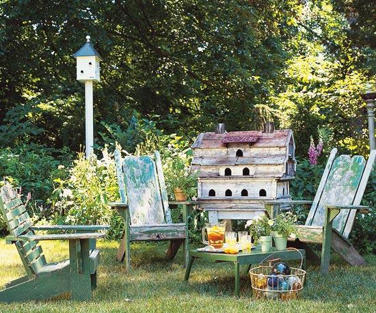 prvky z farmy záhrada adirondack stoličky záhradný nábytok