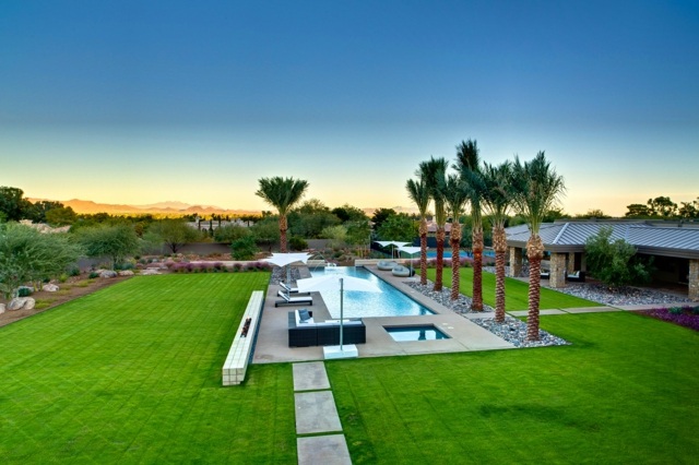 Terénne úpravy nápady na kosenie trávnika Návrhy starostlivosti Tipy na jar