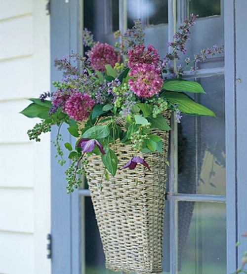 Okenná dekorácia kvetinová nádoba - položte